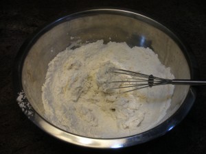 Whisk together noodle ingredients
