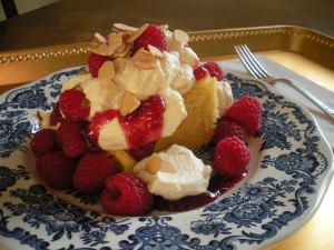 Raspberry Chiffon Cake